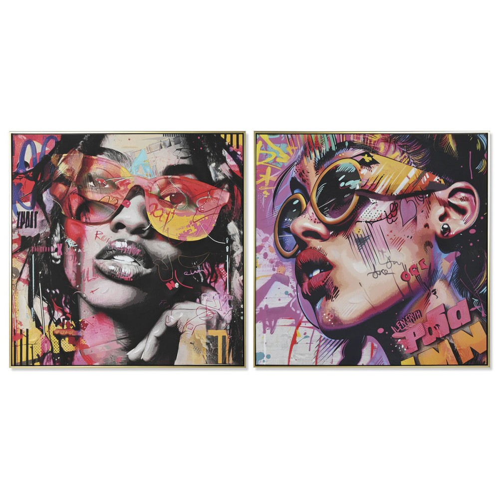 Pânză Home ESPRIT polistiren Pânză 80 x 3,5 x 80 cm