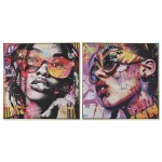 Pânză Home ESPRIT polistiren Pânză 80 x 3,5 x 80 cm