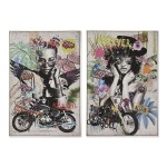 Pânză Home ESPRIT polistiren Pânză 80 x 3,5 x 120 cm