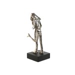 Figură Decorativă Home ESPRIT Negru Argintiu Partener 14 x 10 x 29 cm