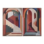 Pânză Home ESPRIT polistiren Pânză 80 x 4,5 x 120 cm