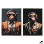 Pânză Home ESPRIT polistiren Pânză 52,5 x 3 x 72,5 cm