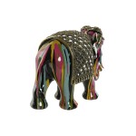 Figură Decorativă Home ESPRIT Multicolor Rășină Elefant 31 x 14 x 22 cm