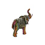 Figură Decorativă Home ESPRIT Multicolor Rășină Elefant 21,5 x 8,5 x 19,5 cm
