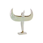 Figură Decorativă Home ESPRIT Alb Auriu* Rășină Oriental 34 x 6,5 x 33,5 cm