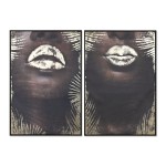 Pânză Home ESPRIT polistiren Pânză 83 x 4 x 123 cm