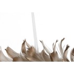 Coroană de Crăciun Home ESPRIT Alb Auriu* Pană 30 x 7 x 30 cm (2 Unități)