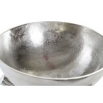 Decorațiune pentru Centrul Mesei Home ESPRIT Argintiu Aluminiu 30 x 30 x 28 cm