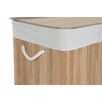 Coș pentru rufe murdare Home ESPRIT Alb Natural Bambus 140 L 60 x 40 x 60 cm