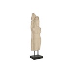 Figură Decorativă Home ESPRIT Alb Negru Buda 40 x 27 x 148 cm
