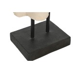 Figură Decorativă Home ESPRIT Alb Negru Buda 40 x 27 x 148 cm