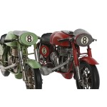 Figură Decorativă Home ESPRIT Roșu Verde Vintage 32 x 11 x 15 cm (2 Unități)