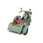 Figură Decorativă Home ESPRIT Albastru Portocaliu Vintage 22 x 10,5 x 11,5 cm (2 Unități)