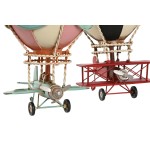 Figură Decorativă Home ESPRIT Albastru Roz Vintage 17 x 17 x 32 cm (2 Unități)