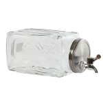 Dispenser de Apă Home ESPRIT Transparent Metal Geam 13 x 13,5 x 32,5 cm