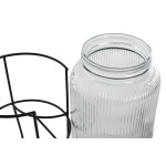 Dispenser de Apă Home ESPRIT Negru Metal Silicon Geam ABS 5 L 19,6 x 23,5 x 40,5 cm