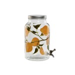 Dispenser de Apă Home ESPRIT Galben Metal Silicon Geam ABS 18 x 24 x 30,5 cm