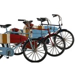 Figură Decorativă Home ESPRIT Albastru Roșu Bleumarin 29 x 11 x 17 cm (3 Unități)