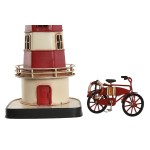Figură Decorativă Home ESPRIT Albastru Roșu Crem Albastru celest 13 x 13 x 32 cm (3 Unități)