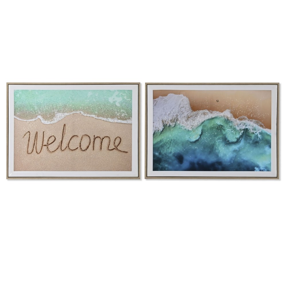 Pânză Home ESPRIT polistiren Pânză 72,5 x 3 x 52,5 cm