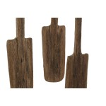 Cuier de perete Home ESPRIT Natural Lemn de paulownia 89 x 6 x 62 cm