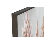 Pânză Home ESPRIT Verde Portocaliu Roz Gri închis Floare Shabby Chic (2 Unități)