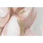 Pânză Home ESPRIT Verde Portocaliu Roz Gri închis Floare Shabby Chic (2 Unități)