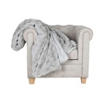 Pătură Home ESPRIT Gri deschis 220 x 240 x 1 cm