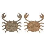 Decorațiune de Perete Home ESPRIT Natural Mediterană 55 x 5 x 53 cm (2 Unități)