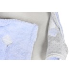 Pătură Home ESPRIT Albastru Bej Roz 100 x 75 x 20 cm (3 Unități)