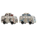 Figură Decorativă Home ESPRIT Albastru Alb Teracotă 22 x 7 x 14 cm (2 Unități)