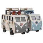 Figură Decorativă Home ESPRIT Albastru Alb Teracotă 22 x 7 x 14 cm (2 Unități)