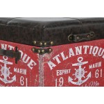 Set de Cutii Decorative Home ESPRIT Maro Multicolor Poliuretan Lemn Vintage (3 Piese)