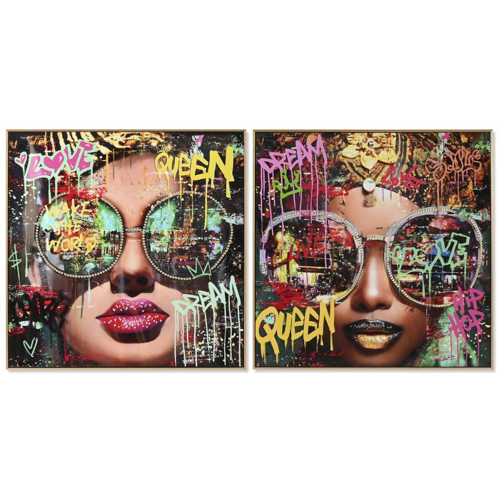 Pânză Home ESPRIT polistiren Pânză 82 x 4 x 82 cm