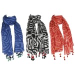 Eșarfă Home ESPRIT Bej Multicolor Coral (3 Unități)