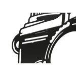 Decorațiune de Perete Home ESPRIT Negru Cameră Vintage 45 x 1 x 30 cm (2 Unități)