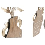 Figură Decorativă Home ESPRIT Natural Vază Boho 28,5 x 2 x 50 cm (4 Unități)