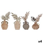 Figură Decorativă Home ESPRIT Natural Vază Boho 28,5 x 2 x 50 cm (4 Unități)