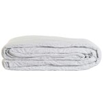 Cuvertură (de pat) DKD Home Decor Alb Pat 180 270 x 270 x 1 cm