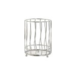 Coș de tacâmuri Home ESPRIT Argintiu Metal 11.5 x 11.5 x 15.5 cm
