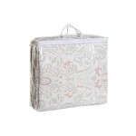 Cuvertură (de pat) DKD Home Decor Maro Bej Pat 180 270 x 270 x 1 cm