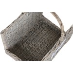 Suport pentru lemne Home ESPRIT Natural răchită 47 x 35 x 54 cm (2)