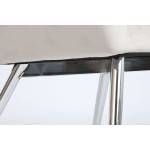 Fotoliu Home ESPRIT Gri Crem Auriu* Argintiu Poliester Metal 74 x 74 x 90 cm 74 x 67 x 90 cm