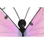 Decorațiune de Perete Home ESPRIT Galben Albastru Verde Liliachiu Fluture Shabby Chic 46 x 1,5 x 46 cm (4 Unități)