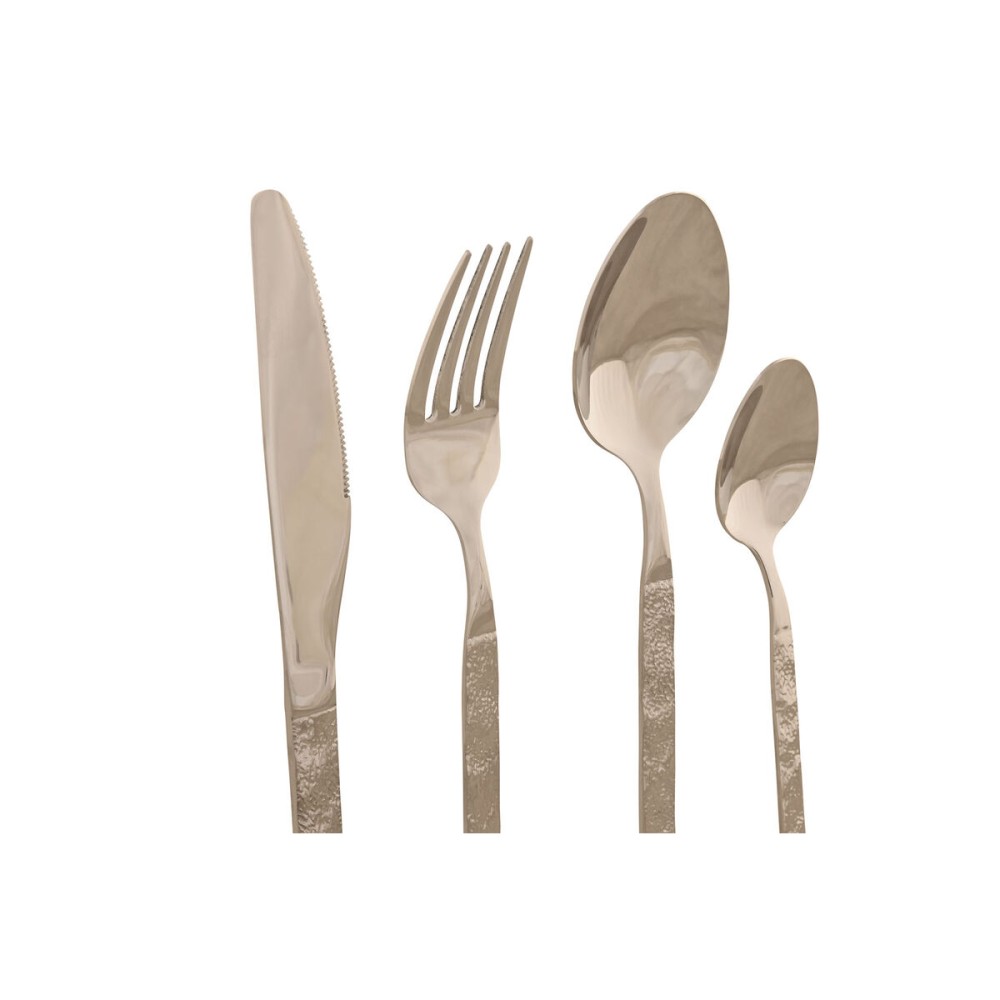 Set de Tacâmuri Home ESPRIT Argintiu Oțel inoxidabil 15 x 7 x 24 cm 16 Piese