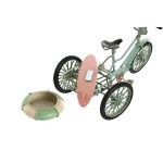 Figură Decorativă Home ESPRIT Albastru Alb Verde Roz Vintage 26,5 x 12 x 14 cm (3 Unități)