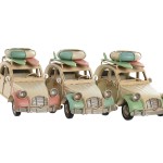 Figură Decorativă Home ESPRIT Albastru Verde Roz Vintage 28 x 11 x 11,5 cm (3 Unități)