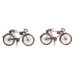 Figură Decorativă Home ESPRIT Albastru Roșu Bronz Vintage 28 x 6 x 15 cm (2 Unități)