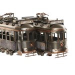 Figură Decorativă Home ESPRIT Auriu* Argintiu Tren Vintage 20 x 7 x 12 cm