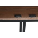 Dulap Home ESPRIT Alb Negru Metal Lemn de mango 180 x 40 x 160 cm